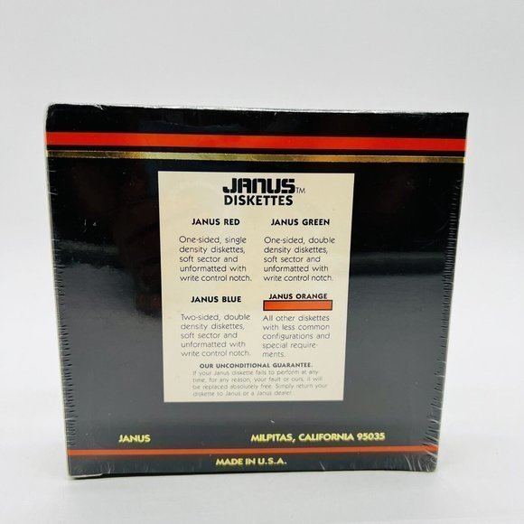 Janus 5.25" Diskettes Pre-formatted 1.2 MB Old Stock SEALED 10 Pack NEW RARE! - Picture 4 of 6